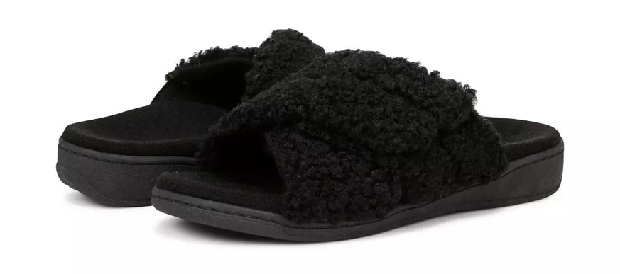 Vionic Relax II Black Mule Slipper Slip-On Arch Support Women sizes 5-13/NEW!!