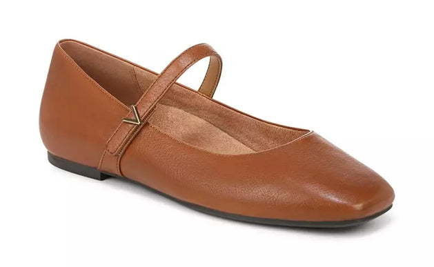 Vionic Alameda Tan Mary Jane Flat Slip-on Shoe Women's sizes 5-11/NEW!!! MEDIUM