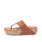 Yellow Box Bandini Tan Flatform Wedge Toe Post Sandal Women's sizes 6-10/NEW!!!