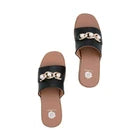 Yellow Box Adelfia Black Wedge Slide Sandal Women's sizes 6-10/NEW!!!