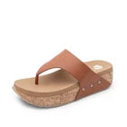 Yellow Box Bandini Tan Flatform Wedge Toe Post Sandal Women's sizes 6-10/NEW!!!