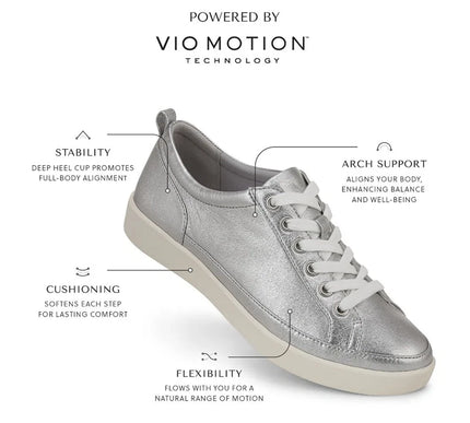Vionic Winny Gold Metallic Leather Sneaker Women's sizes 5-12/NEW!!