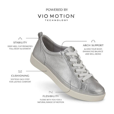 Vionic Winny Gold Metallic Leather Sneaker Women's sizes 5-12/NEW!!