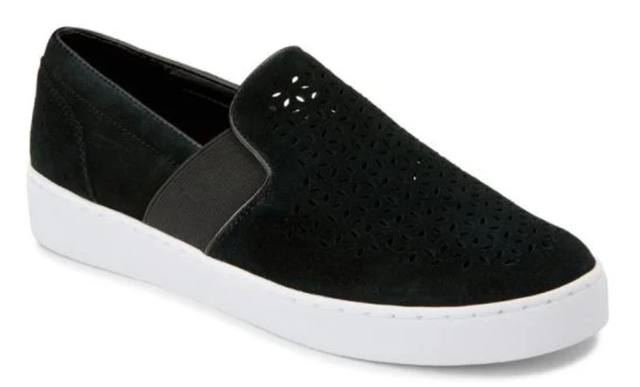 Vionic Kani Black Suede Comfort Slip-on Flat Shoe Women's sizes 5-10 NEW!!