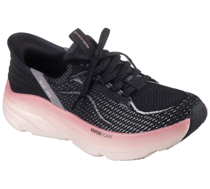 SKECHERS D'Lux Vapor Vibrant Stride Black Pink Sneaker Women's sizes 5-11/NEW!!!