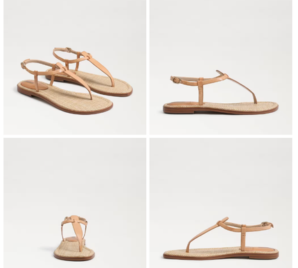 Sam Edelman Gigi Natural Leather Ankle Strap Sandal Women's US sizes 6-10/ NEW!!