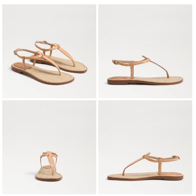 Sam Edelman Gigi Natural Leather Ankle Strap Sandal Women's US sizes 6-10/ NEW!!
