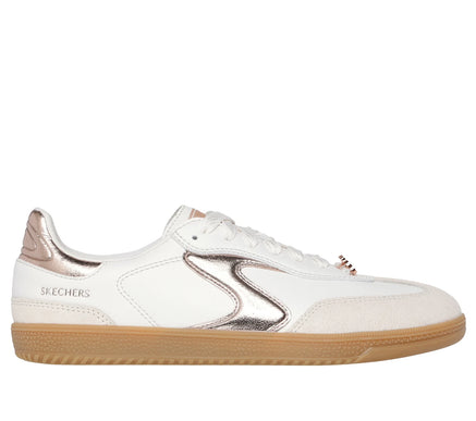 SKECHERS Hotshot Cool Glow White Rosegold Sneaker Women's sizes 5-11/NEW!!!