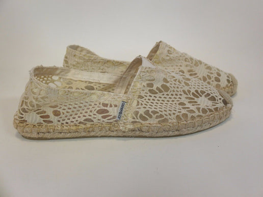 Joy and Mario Beige Espadrille Slip On Flat Women's US sizes 6-11 NEW!!!
