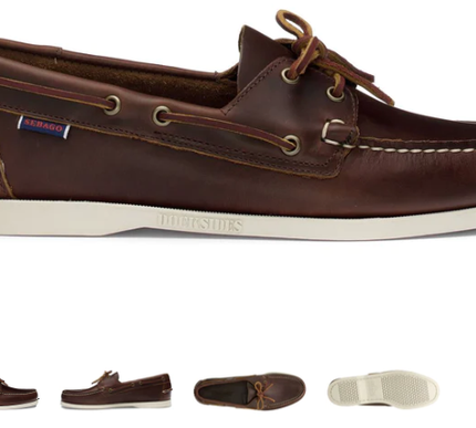 Sebago Portland Brown Waxed 900 Boat Shoe Men's sizes 7-15 Medium/NEW!!!