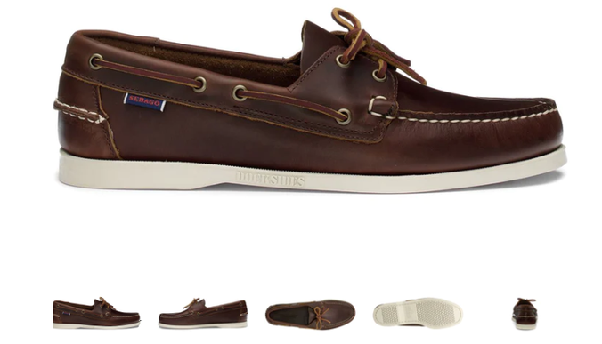 Sebago Portland Brown Waxed 900 Boat Shoe Men's sizes 7-15 Medium/NEW!!!