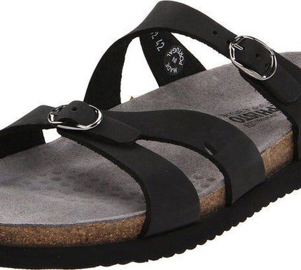 Mephisto Hannel Black Sandalbuck Comfort Sandal Women's Sizes 35-42 NEW!!!