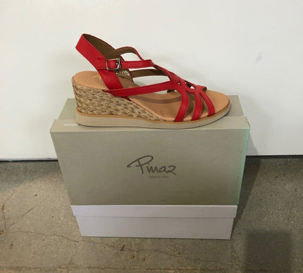 Pinaz Sandal 1503 Red Softy Wedge Women's EU sizes 36-41/6-11 NEW!!!