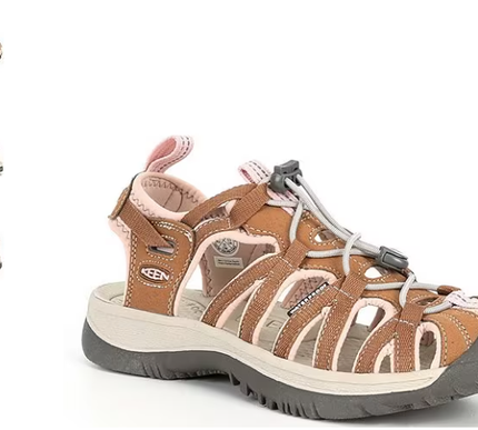 Keen Whisper Toasted Coconut/Peach Whip Hiking Sandal Women's sizes 5-12/NEW!!!