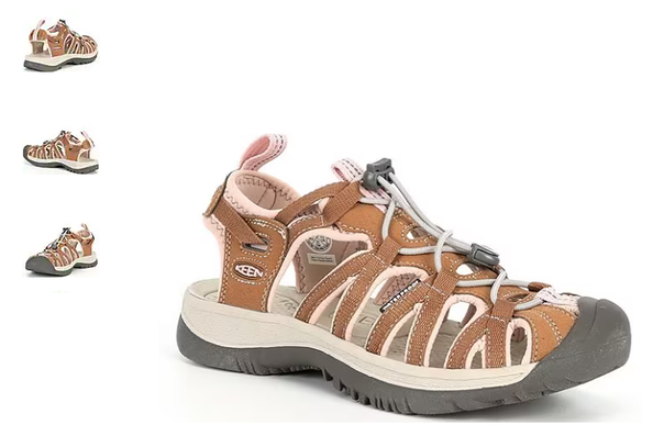 Keen Whisper Toasted Coconut/Peach Whip Hiking Sandal Women's sizes 5-12/NEW!!!