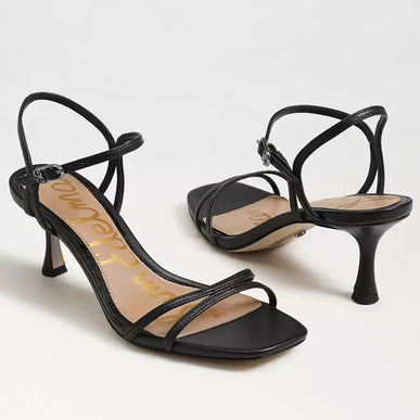 Sam Edelman Presley Black Strappy Kitten Heel Sandal Women's sizes 6-11/ NEW!!