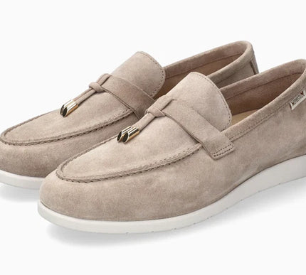 Mephisto Valenza Taupe Suede Penny Loafer Shoe Womens Sizes 6-11 NEW