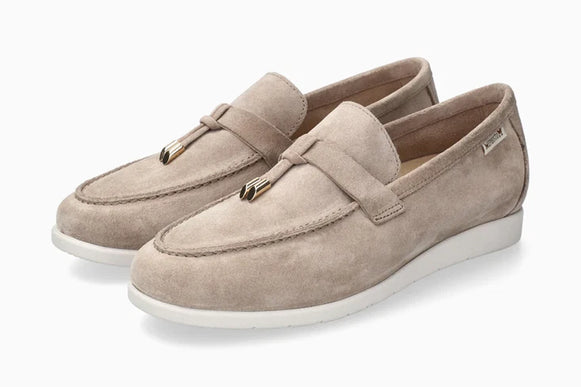 Mephisto Valenza Taupe Suede Penny Loafer Shoe Womens Sizes 6-11 NEW