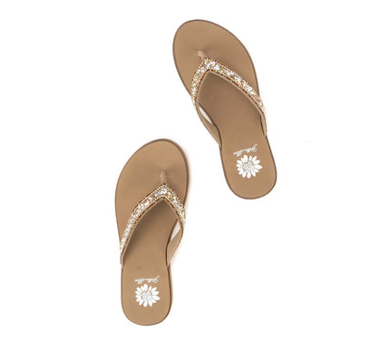 Yellow Box Diyah Natural Toe Post Flip Flop Sandal Women's sizes 6-10/NEW!!!