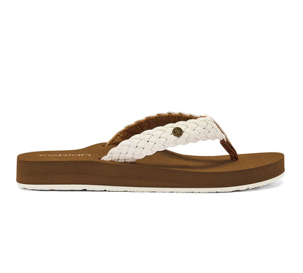 Cobian Braided Bounce White Comfort Sandal Women's US Sizes 5-11 NIB!!