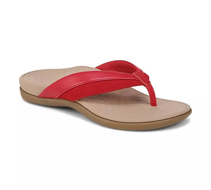 Vionic Shore Fruit Punch Red Leather Sandal Women's sizes 5-11/NEW!!!