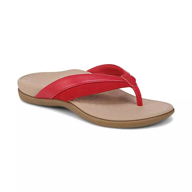 Vionic Shore Fruit Punch Red Leather Sandal Women's sizes 5-11/NEW!!!
