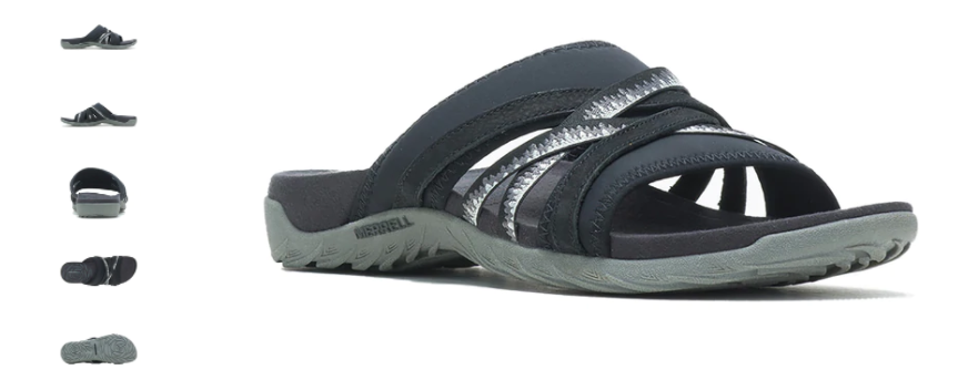 Merrell Terran 3 Cush Slide Black Comfort Sandal Women's sizes 5-11/NEW!!!