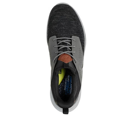 SKECHERS Slade Breyer Black Grey RF Sneaker Shoe Mens sizes 7-14 NEW WW