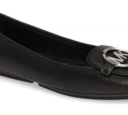 Michael Kors Lillie Moc Black Madras w/ Silver Hardware Women's sizes 5-12/NEW!!