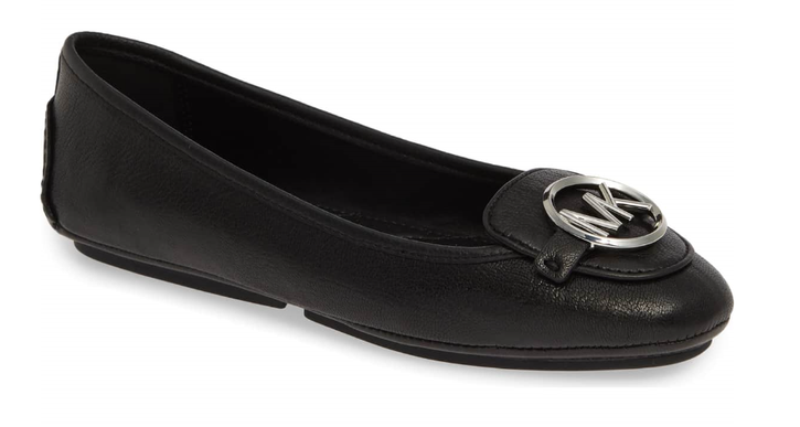 Michael Kors Lillie Moc Black Madras w/ Silver Hardware Women's sizes 5-12/NEW!!