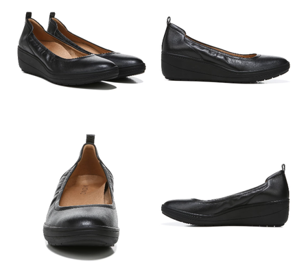 Vionic Jacey Black Black Slip-on Wedge Shoe Women sizes 5-11/NEW!!! WIDE