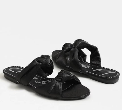 Circus by Sam Edelman Marissa Black Satin Sandal Women's US sizes 6-10 NEW!!