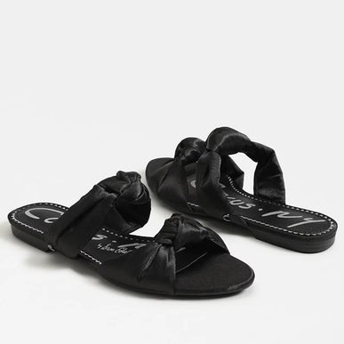 Circus by Sam Edelman Marissa Black Satin Sandal Women's US sizes 6-10 NEW!!