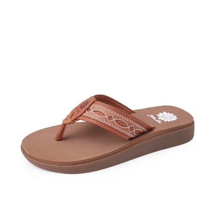 Yellow Box Galya Tan Flatform Toe Post Sandal Women's sizes 6-10/NEW!