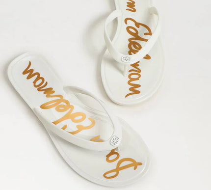 Sam Edelman Dean Jelly Bright White Toe Post Sandal Womens US sizes 5-11/NIB
