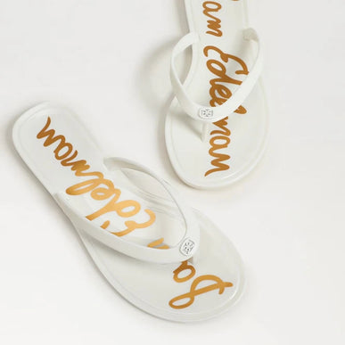 Sam Edelman Dean Jelly Bright White Toe Post Sandal Womens US sizes 5-11/NIB