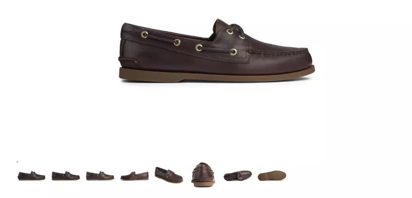 Sperry Top-Sider A/O 2 Eye Amaretto Boat Shoe Men's sizes 7-16 WIDE NEW!!!