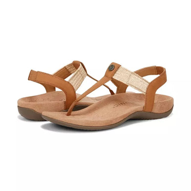 Vionic Brea Camel Leather Toe Post Slingback Sandal Women's sizes 5-11/NEW!!!