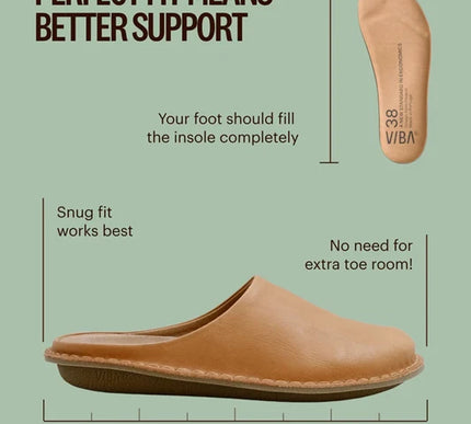 VIBAe Roma Fawn Tan Slip On Loafer Mule EU Unisex sizes W6/36-M15/48