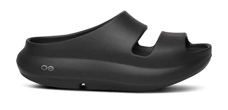 OOFOS OOyea Slide Sandal Black Womens Sizes M3/W5-M9/W11 NEW