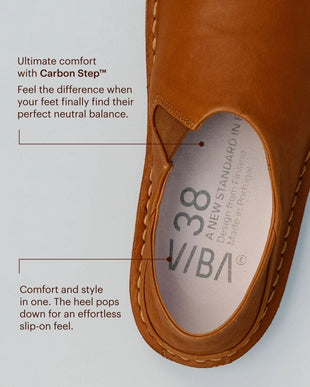 VIBAe Zuma Fawn Tan Slip On Loafer Mule EU Unisex sizes W6/36-M15/48