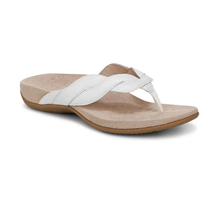 Vionic Bella Braid White Nappa Leather Sandal Women's sizes 5-11/NEW!!!