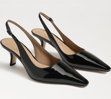 Sam Edelman Bianka Slingback Black Patent Pump Women's sizes 6-11/ NEW!!