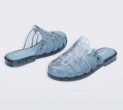 Melissa Possession Mule Flat in Transparent Blue Womens US sizes 6-10