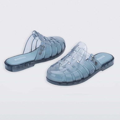 Melissa Possession Mule Flat in Transparent Blue Womens US sizes 6-10