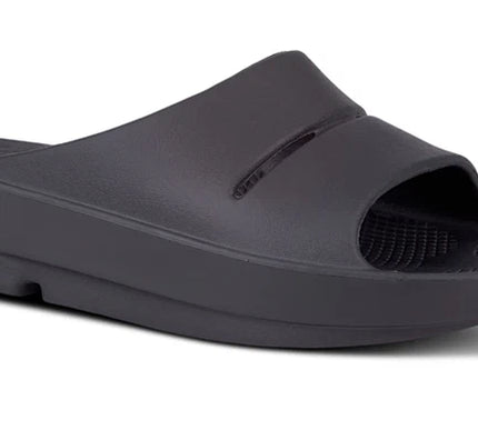 OOFOS OOahh Slide Sandal Black Mens and Womens Sizes M3/W5-M13/W15 NEW