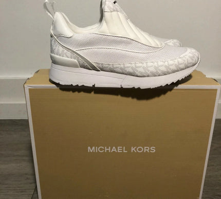 Michael Kors Allie Stride Bright White Slip-on Sneaker Sizes 5-10/NEW!!!