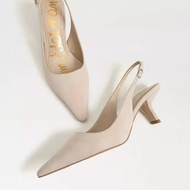 Sam Edelman Bianka Slingback Cappuccino Suede Pump Women's sizes 6-11/ NEW!!