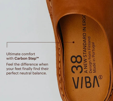 VIBAe Roma Cognac Slip On Loafer Mule EU Unisex sizes W6/36-M15/48