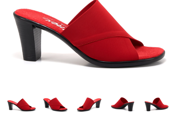 Onex Crista Red Elastic Slide Wedge Sandal Women's sizes 5-11/NEW!!!